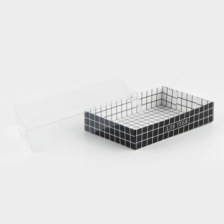 Confectionery packaging, boxing box with PVC lid, “for you”, 17 x 12 x 3 cm-1