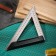Triangular ruler deli DL303150 104520, stainless steel, 150 mm