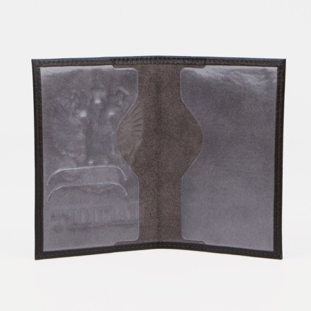 Passport cover, dark brown color-2