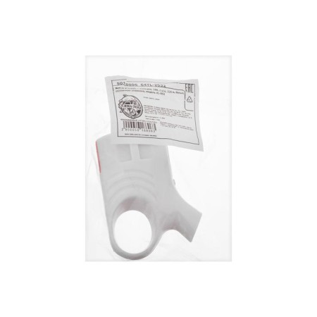 The corner fork, with a ring, 16a, without salary, 220 V, white, retail packaging.-3