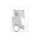 The corner fork, with a ring, 16a, without salary, 220 V, white, retail packaging.