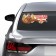 A car sticker "Thank you grandfather for the victory!" 475x202mm, Order of the Red Star