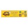 Plastic flowerbed, 15 × 540 cm, 18 sections, yellow, "Designer"