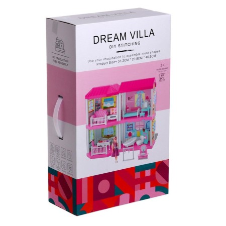 Townhouse doll House, with a doll and accessories-11