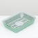 Tray with a grid No. 3, 34 x 25.5 x 7 cm, gray/olive