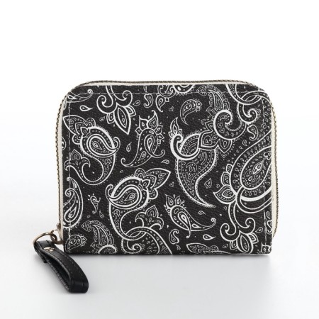 Women's wallet with lightning, black color-1