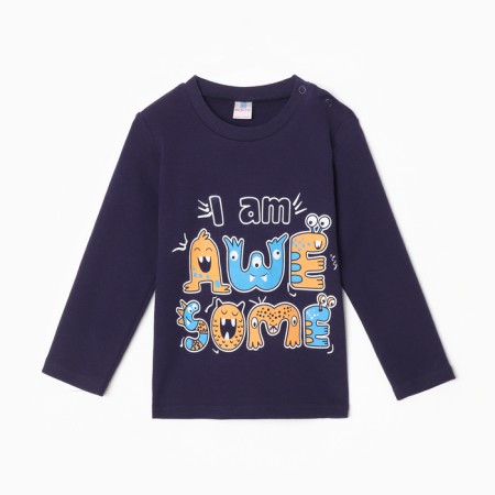 Longslit for the boy, the color is dark blue, height 98 cm