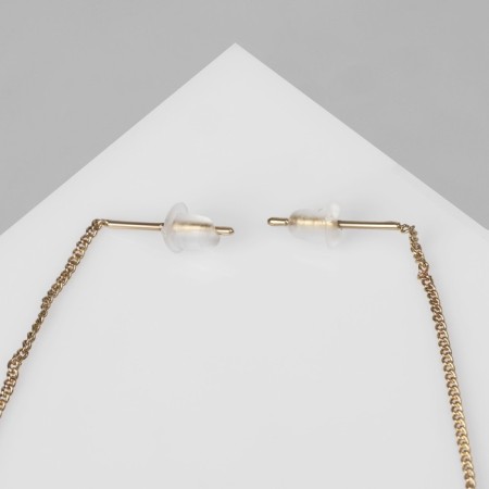 Earrings hanging "chains" spark, mix color, 8.7 cm-4