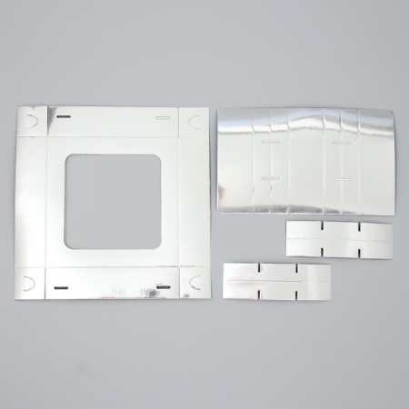 Box for sweets, confectionery packaging, 9 cells, “silver”, 14.7 x 14.7 x 3.5 cm-7