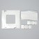 Box for sweets, confectionery packaging, 9 cells, “silver”, 14.7 x 14.7 x 3.5 cm