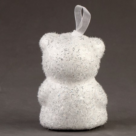 A toy of foam "Shrilling Bear" with a bow, 10 cm, set 3 pcs-2