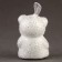 A toy of foam "Shrilling Bear" with a bow, 10 cm, set 3 pcs