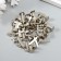 Brads for creativity metal "silver" set of 50 pcs 1.9 cm