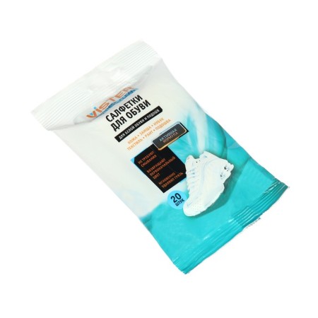 Wet cleansing napkin for leather shoes Vister Express Clean 20