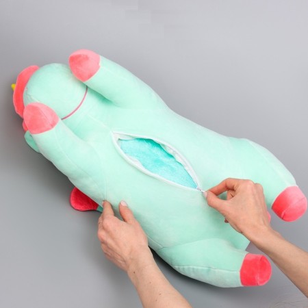 Skill of a soft toy "unicorn" with a blanket, 50 cm, blue color-6