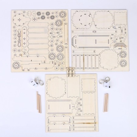 Wooden designer "New Year's train"-2