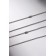 Kulons "Demetrons" yin-yang, black and white color in silver, 44 cm