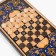 Wooden backgammon large, board game "Wolf", 50 x 50 cm, with checkers