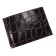 Wallet with a clamp, burgundy color