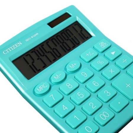CITIZEN CITIZEN "SDC-812NR", 12-bit, 124 x 102 x 25 mm, double power, turquoise-4