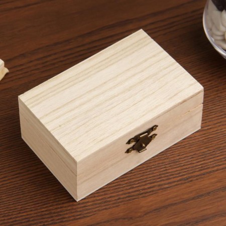 Casket wood for painting "rectangular" 7.4x11.5xx4.7 cm-2