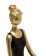 Figurine "Yoga Burma", 135 × 90 × 195 mm, gold / black color