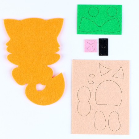 Flood applique for kids "Funny cat", 15 x 10 cm-3