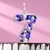 Candle for the cake "Bubbles", number "7", 10 cm, silver