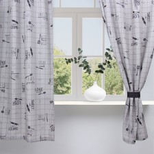 A set of curtains for the kitchen with sequences of Ethel Homemade 170x145 cm-2 pcs., 100% p/e