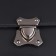 Bag -4.2 cm fastener, silver color