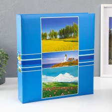 Фотоальбом  магнитный 23х28 см. 50 листов, "Пейзаж"