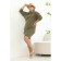 Female dress, size 54, green color