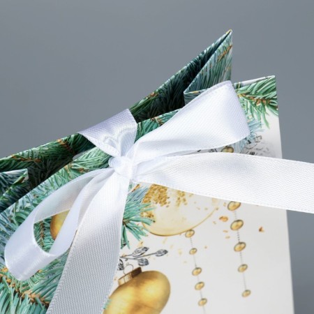 Gift package with a tape "Blizzard", 13 x 23 x 7 cm, New Year-5