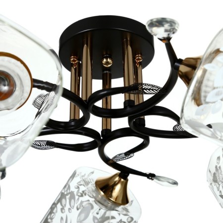 Svetogor chandelier 5681 5h27 black /gold-5