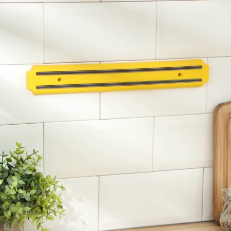 Holder for knives magnetic shares "Color line", 33 cm, yellow color-1