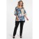 Female blouse, size 52, gray, beige color