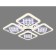 LED ceiling LED with Ambrella Light, Ice, FA288, 4XLED, 116 W, 8700LUM, 3000-6400K, Chromium Color Chrome