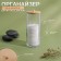 Organizer for storing cotton pads, with a lid, D 6.5 × 18 cm, in a cardboard box, the color is transparent/brown