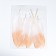 Feathers for decor, gold, partial color 13-15 cm 10 pcs