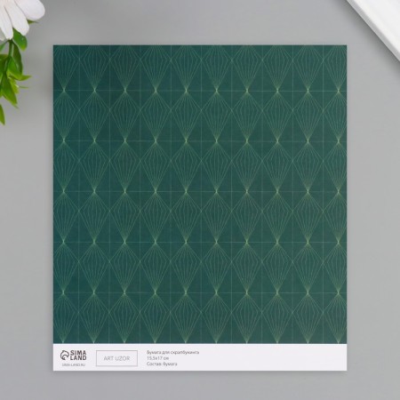 Scrapbooking paper bilateral "Greece" density 180 grams set 10 pcs 15.5x17 cm-2
