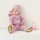 Costume: sweatshirt and pants crumb I, Basic Line, height 74-80 cm, pink color