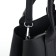 Women's bag with lightning, textura, average size, black color