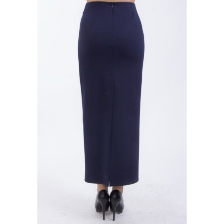 Female skirt, size 44, blue color-4