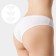 Set of women's panties slips (3pcs), white color, rr 48 (l)