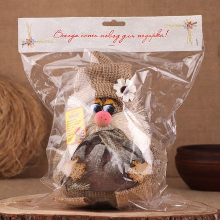 Orak-Domova "Vasek on a burlap, with a loaf", 24x18x18 cm-3