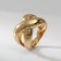 Ring metal "Trend" Infinity, volume, color gold, size 18