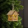 Christmas tree toy "House with a deer", from batteries, a glow of warm white