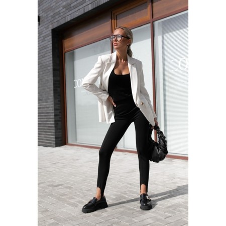 Women's pants with barrelseeva olesya, size 42, black color