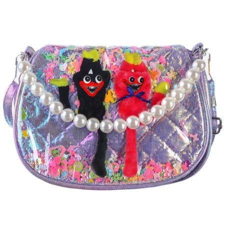 Children's bag on the valve, 6x12x16 cm, adjustable belt, purple mix-2