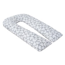 Pregnant pillow U-shaped, size 35 × 340 cm, gray mouse